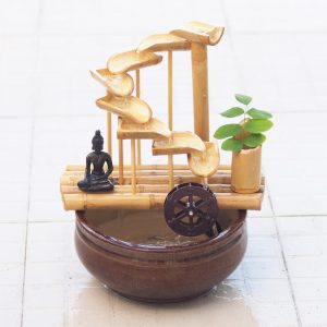 Thác Nước Phong Thủy Để Bàn Bằng Tre – Tuyệt Phẩm Handmade