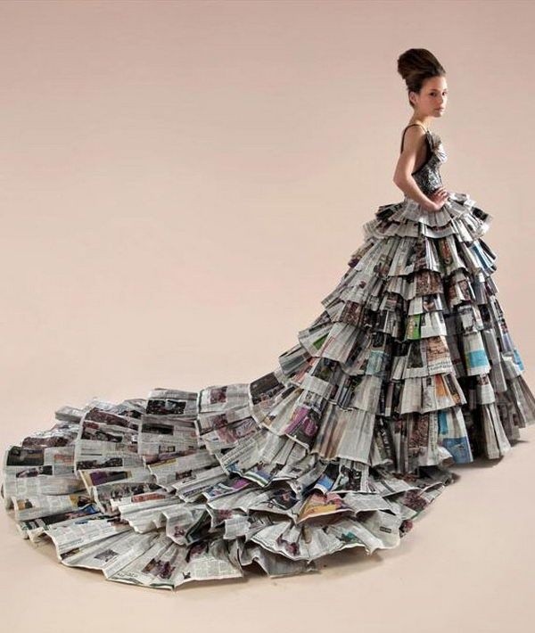 Shock với những chiếc váy dạ hội bằng giấy tuyệt đẹp